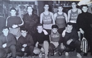 Pizzoni (1° da sinistra in piedi) nella Nazionale dilettanti